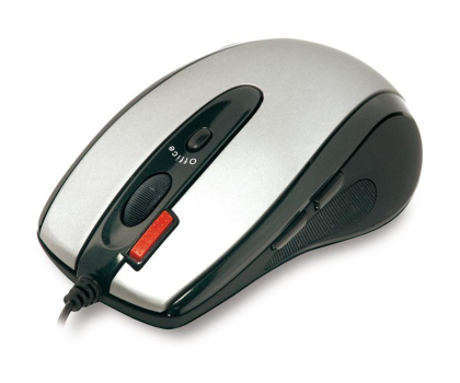 Myszka A4Tech X6-70D Glaser srebrno-czarna USB